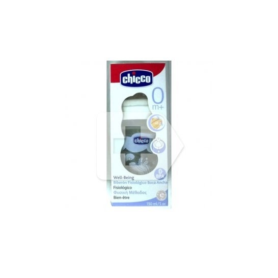 Chicco™ biberón fisiologico tetina látex boca ancha flujo normal unisexe 150ml 1ud