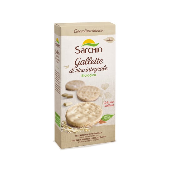 Sarchio Gallette de Riz au Chocolat Blanc 100g