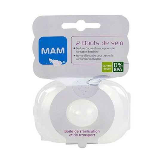 Mam Bout Sein Silicone Taille L 2uts