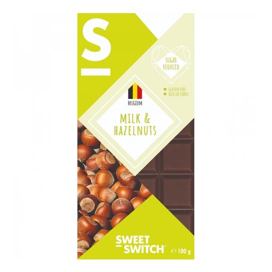 Sweet Switch Chocolat Belge Lait Noisettes Sans Gluten 100g