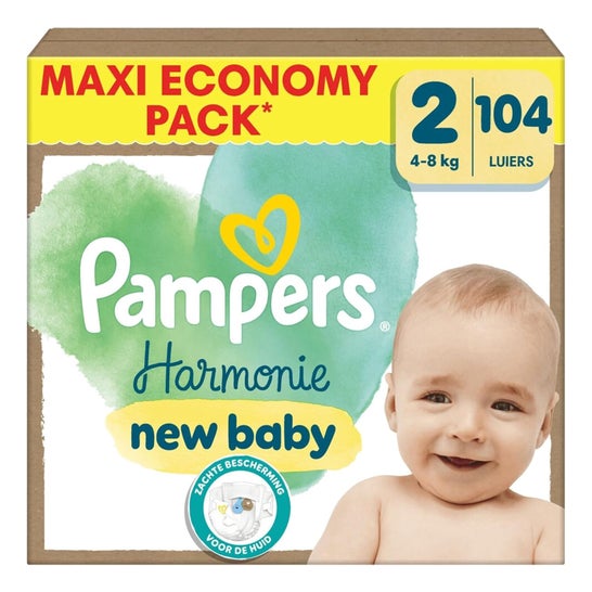 Pampers Harmonie Pañales Talla 2 4-8 kg 104 uds
