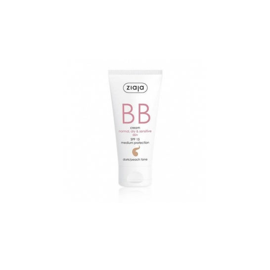 Ziaja Bb Crème Peau Normale, Sèche et Sensible Spf15 Teint foncé 50ml