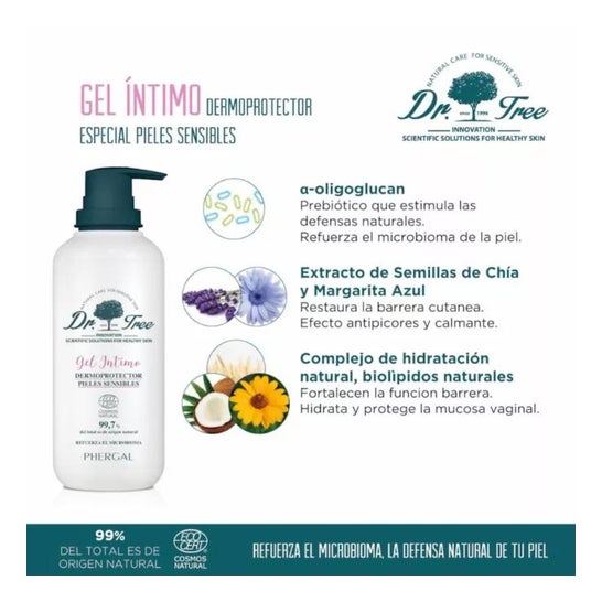 Dr. Tree Intimate Gel Dermoprotector Hypoallergenic Sensitive 200ml Dr. Tree Intimate Gel Dermoprotector Hypoallergenic Sensitive 200ml