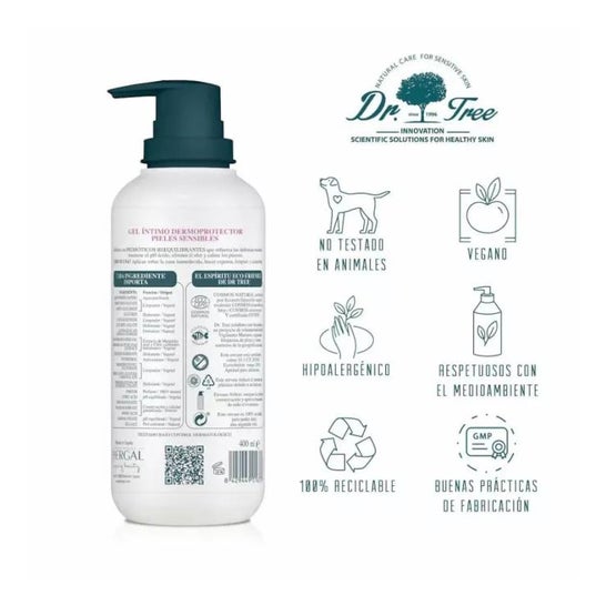 Dr. Tree Intimate Gel Dermoprotector Hypoallergenic Sensitive 200ml Dr. Tree Intimate Gel Dermoprotector Hypoallergenic Sensitive 200ml