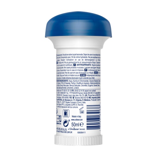 Crème déodorante Dove 50 ml. Champignon.