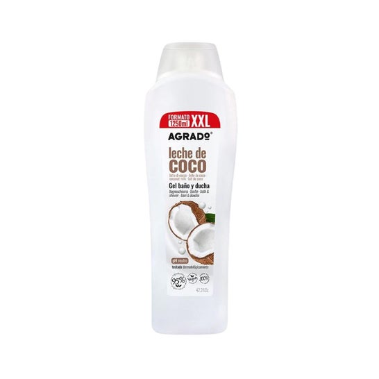 Agrado Gel Bain et Douche XXL Lait de Coco 1250ml