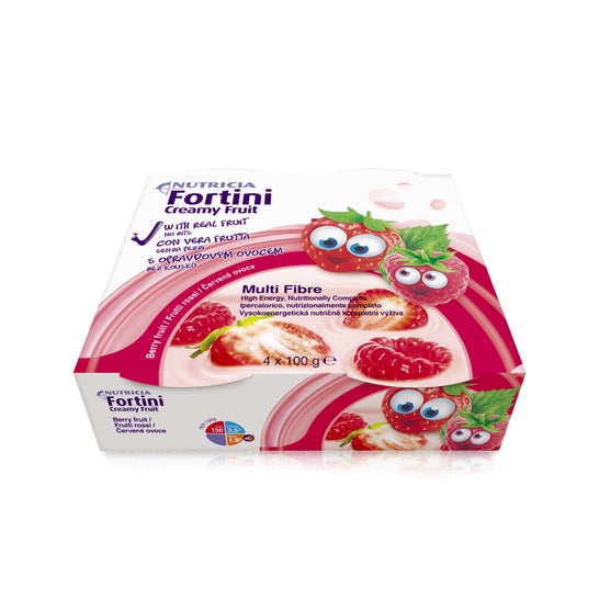 Nutricia Fortini Creamy Fruit Red Fruits 4x100g