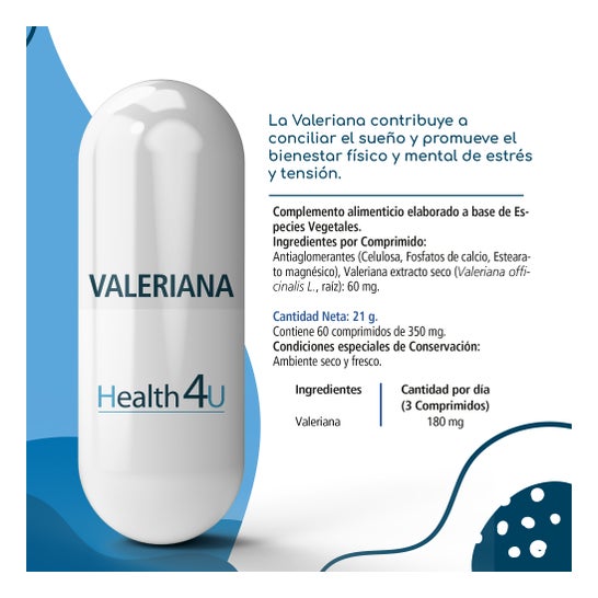 H4U valériane 350mg 60 compresse