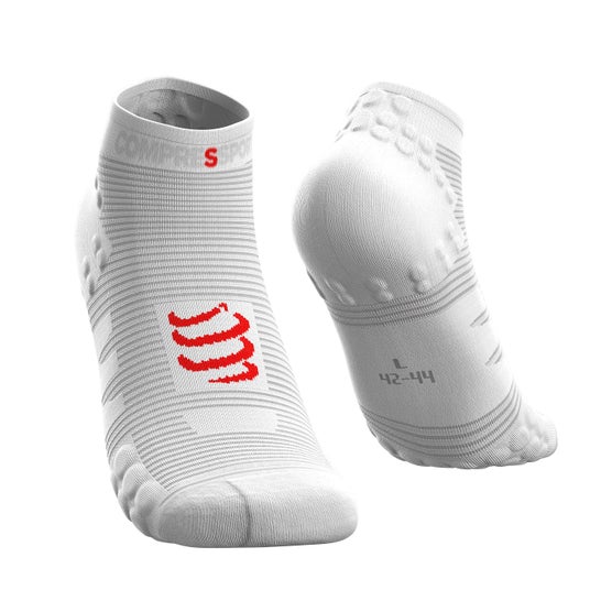 Compressort Sock Run Low White T2 1 paire