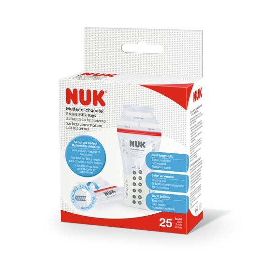 Nuk Sachets Conservation Lait Maternel 25 Unités Nuk Sachets Conservation Lait Maternel 25 Unités