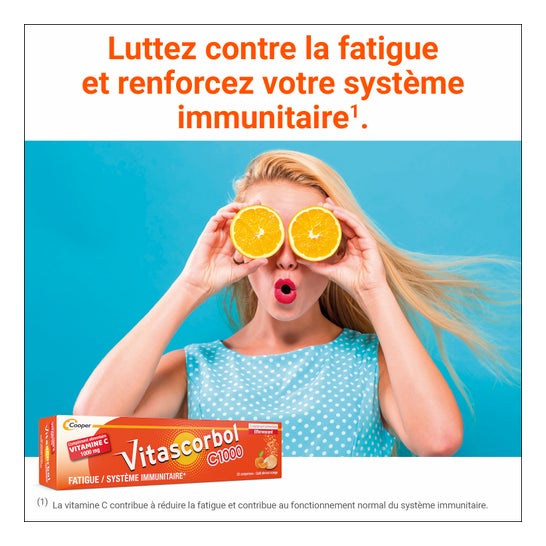 Vitascorbol C1000 20 Comprimés Effervescents