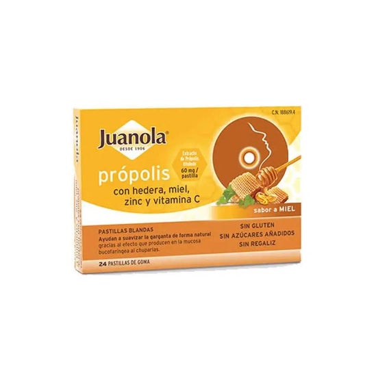 Juanola Propolis Con Hedera Con Hedera Sabor Miel 24 Unidades Juanola Propolis Con Hedera Con Hedera Sabor Miel 24 Unidades