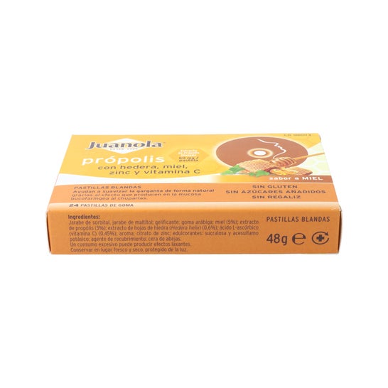 Juanola Propolis Con Hedera Con Hedera Sabor Miel 24 Unidades