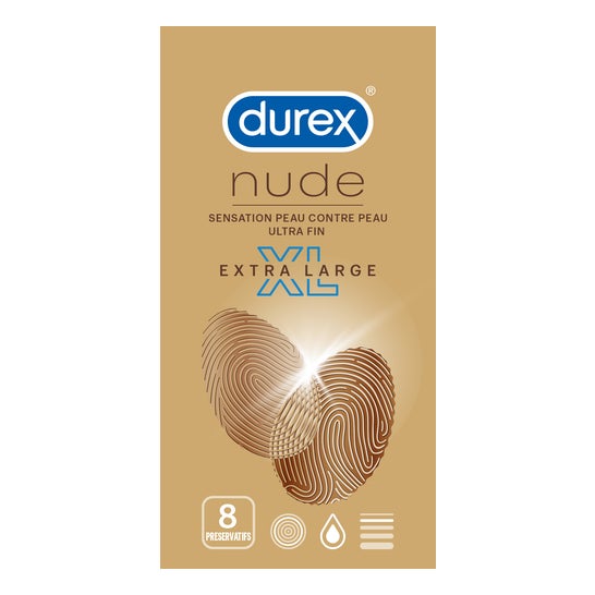 Durex Préservatif Nude Xl Boite De 8