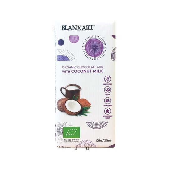 Blanxart Organic Chocolate 60% With Coconut Milk 100g