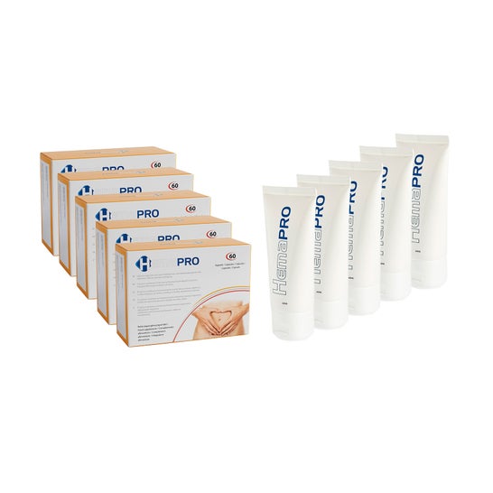 Hemapro Pack Crème 5x60ml + Pills 5x60caps
