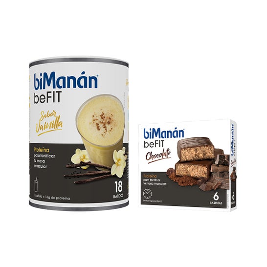 Pack Bimanán Eco Milkshake à la vanille + barres de chocolat