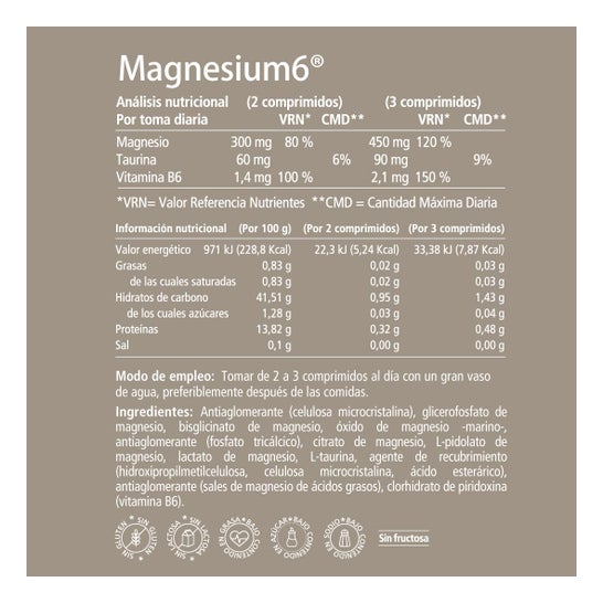 Vitae Magnesium6 60 Comprimés