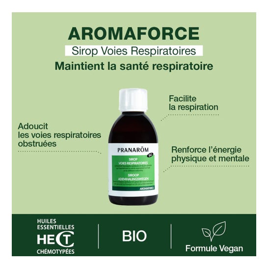 Pranarôm Aromaforce Sirop Voies Respiratoires Bio 225ml Pranarôm Aromaforce Sirop Voies Respiratoires Bio 225ml