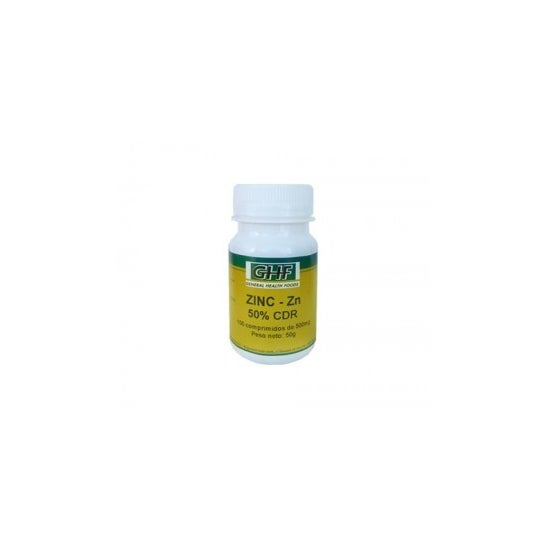 GHF Zinc 50% Cdr 500mg 500mg 100comp