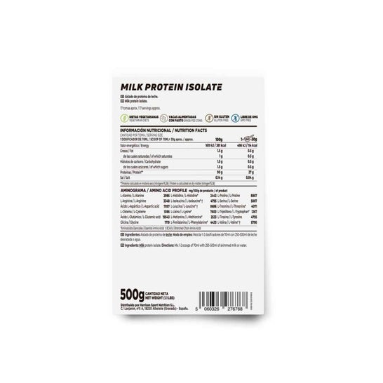 HSN Aislado de Proteína de Leche Sin Sabor 500g