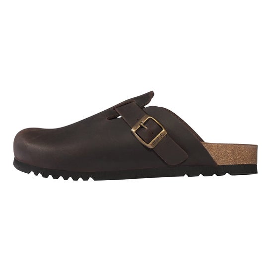 Scholl Astilbe Man Leather DK Brown T44 1 Paire