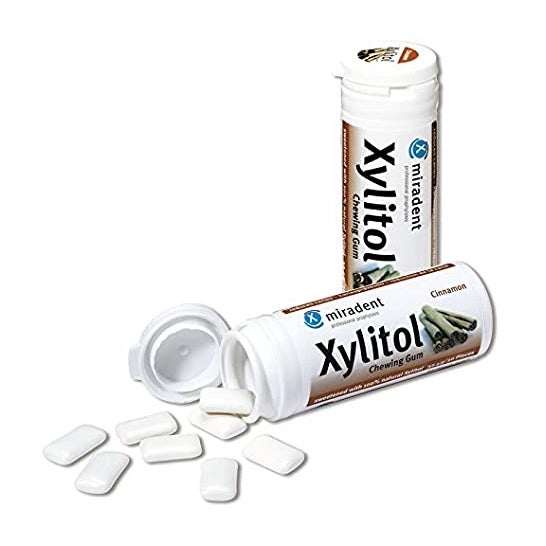 Miradent Xylitol Chewing Gum Thé Vert 30 Pièces