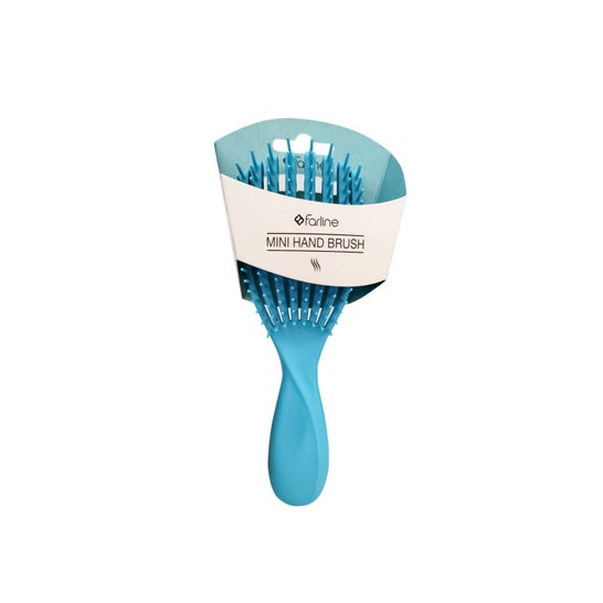 Farline Brosse à cheveux de voyage verte 1 unité