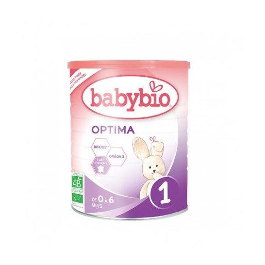 Babybio Optima lait bébé 1er âge bio - Sans huile de palme - De 0 à 6 mois