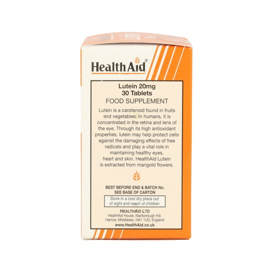 HealthAid Lutein 20mg 30 Comprimés