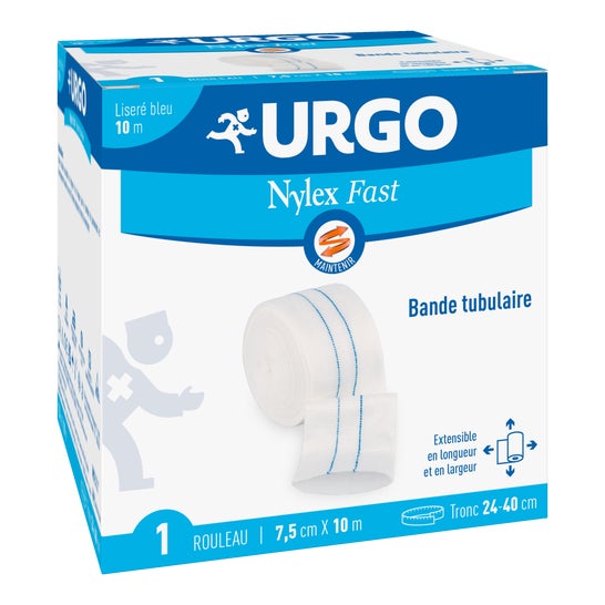 Urgo Nylex Fast Bande Tubulaire Extensible Bleu 7,5cm x 10m