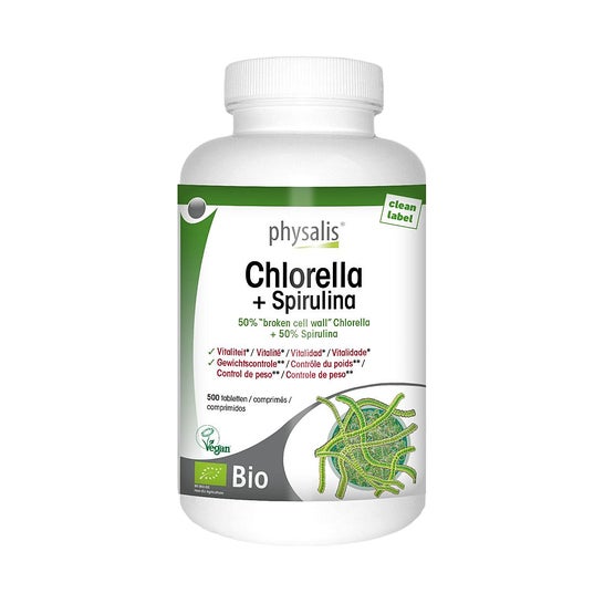 Physalis Chlorella + Spirulina 500comp