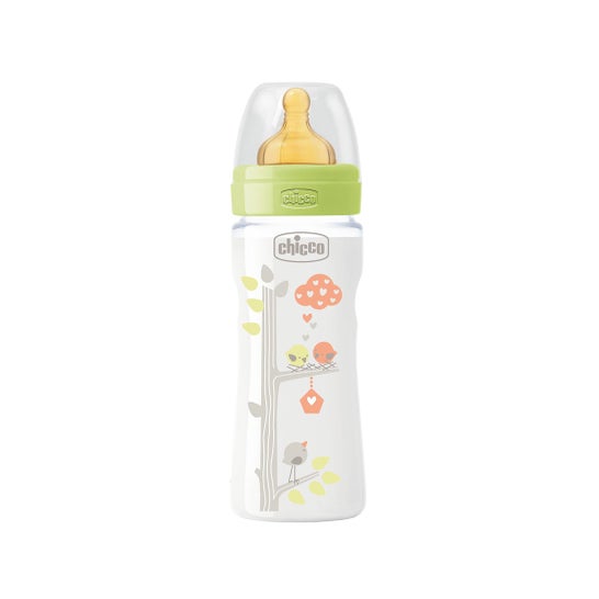 Chicco Biberon Well Being Plastique 4M 330ml