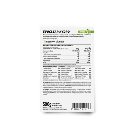 HSN Evoclear Hydro Manzana 500g