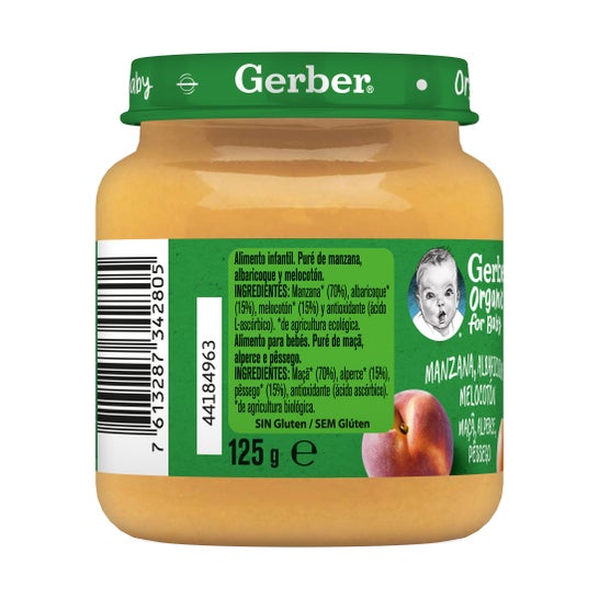 Gerber Organic Manzana Albaricoque Melocotón