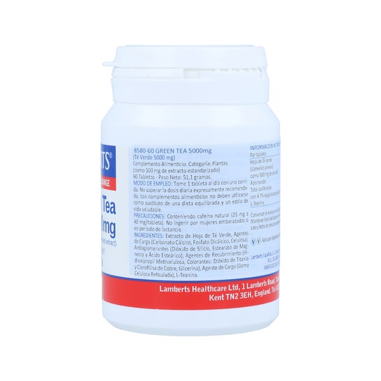 Lamberts Thé Vert 5000mg 60 Comp 60 Comp