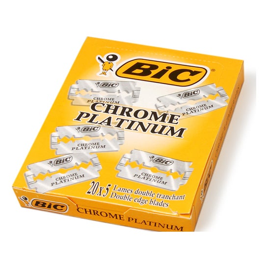 Lames de rasoir Bic Double Blade Chrome Platinum 100 pièces