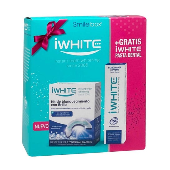 Iwhite Kit Blanchiment Brillant 10 Moules + Dentifrice 75ml