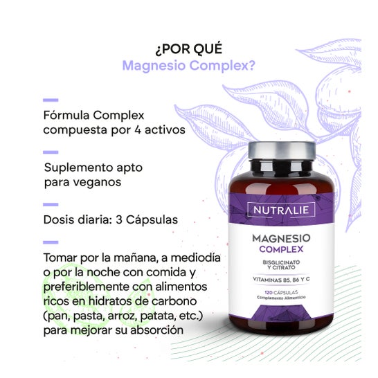 Nutralie Magnésium Bisglycinate Citrate Complex Bio 120caps