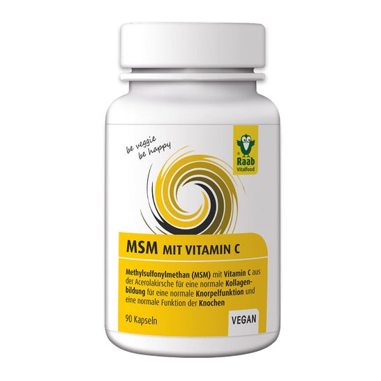 Raab Vitalfood Msm Avec Vitamine C 90caps