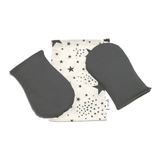 Sacoterapia Mittens Sack Stars Grey 1pc