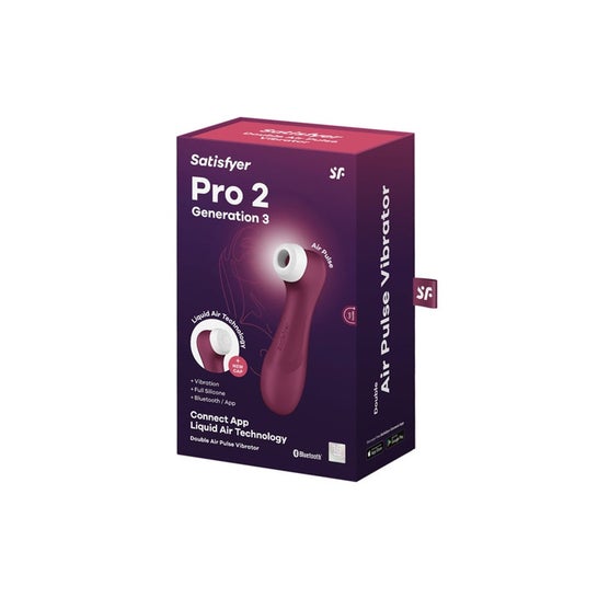 Satisfyer Pro2 Generation3 Double Air Pulse App Red Wine 1ut