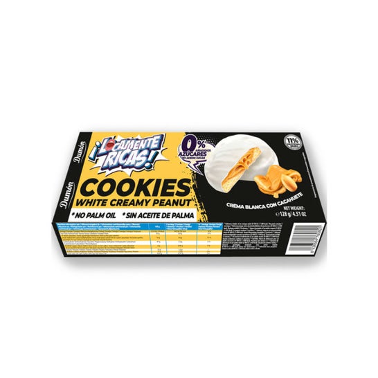 Dumón Biscuits à Crème Blanche avec Cacahuètes 128g