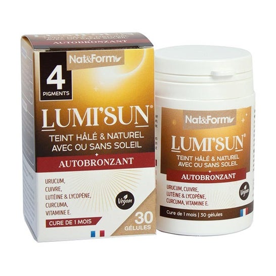 Nat & Form Lumi'Sun Autobronzant Vegan 30 Gélules