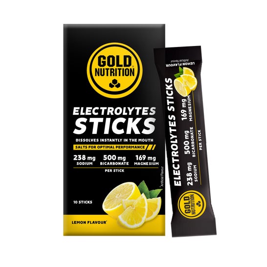 Gold Nutrition Électrolytes Sticks Citron 10 sticks