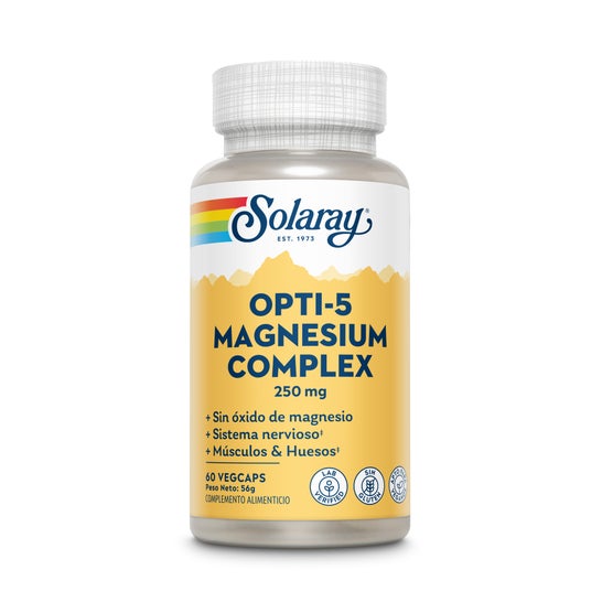 Solaray Complexe Magnésium OPTI-5 60 gélules