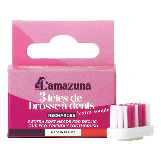 Lamazuna Recharge Tetes Brosse A Dents 3 Pièces