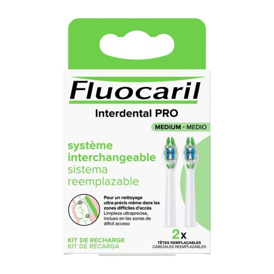 Fluocaril Brosse Dents Recharge Médium 2 uts
