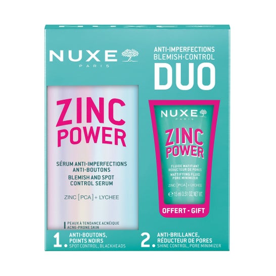 Nuxe Zinc Power Duo Set Sérum 30 ml + Fluide Matifiant 15 ml