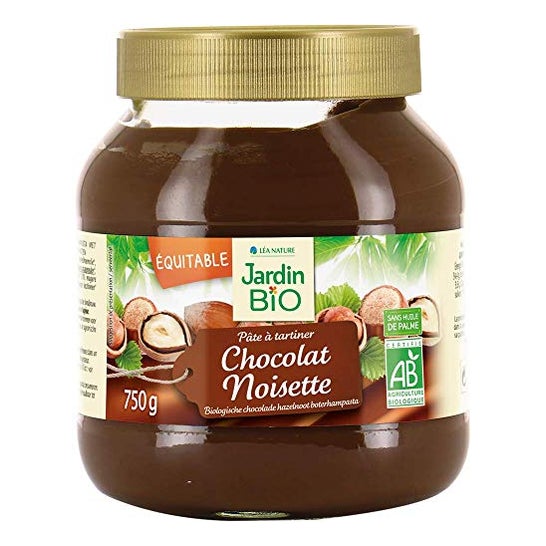 Crème de cacao Jardin Bio aux noisettes sans huile de palme 750g